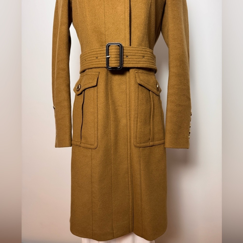 Burberry Wool Cashmere Military Coat Size 6 - Picture 4 of 15
